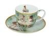 Elegancka Filiżanka Ze Spodkiem L. Lozano Małe Baletnice Porcelana