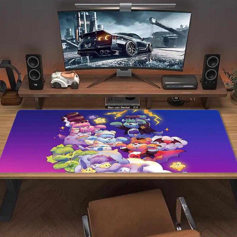 Care Bears2 Print Cushion Non-slip Laptop Tablet Big Mousepad XXL Mat Mini PC Playmat With Lock edge