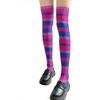 Rainbow Multicolor Striped Print Over the Knee Stockings for Women Carnivals Parties Anime Thigh High Long Socks Hosiery