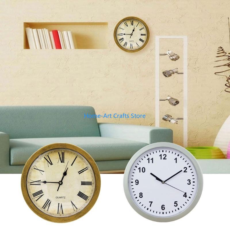 Y3NA Decorative Wall Clock Box with Hiddens Safe Jewelry and Cash Storage Container Valuables Hideaway Home Decorations