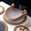 Creative Handwoven Cotton Rope Coaster Round Heat Resistant Pad Gourd Ass Anti Slip Mat for Table Dinner Sand Pot Cup Pad Sets