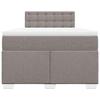 Maison Exclusive - Sommier à lattes de lit avec matelas taupe 120x190 cm tissu