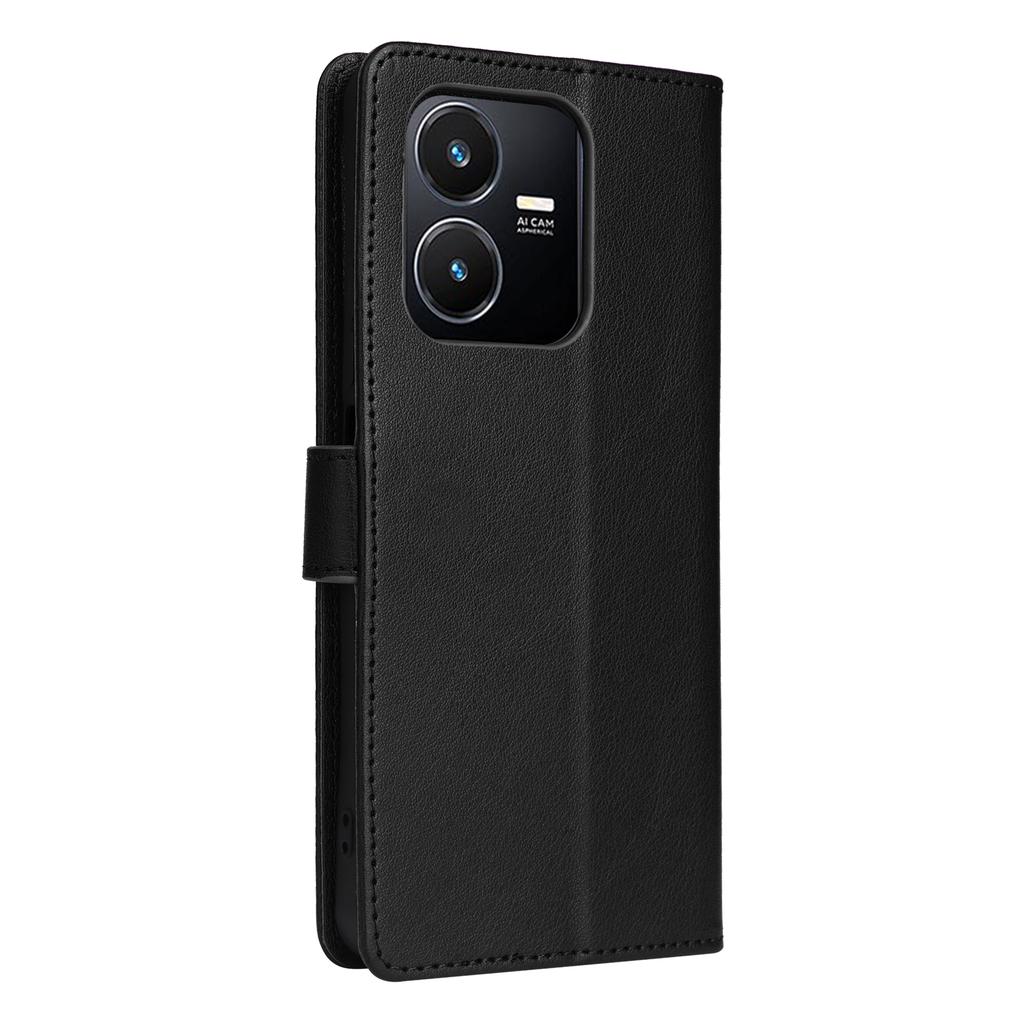 For vivo Y22 4G/Y22s 4G/Y35 4G (2022) Case Wallet Stand View PU Leather Phone Cover