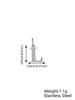 Small Luxury Initial Charm Pendant Set, DIY Letter Necklace Making Supplies, Fashionable Jewelry Parts