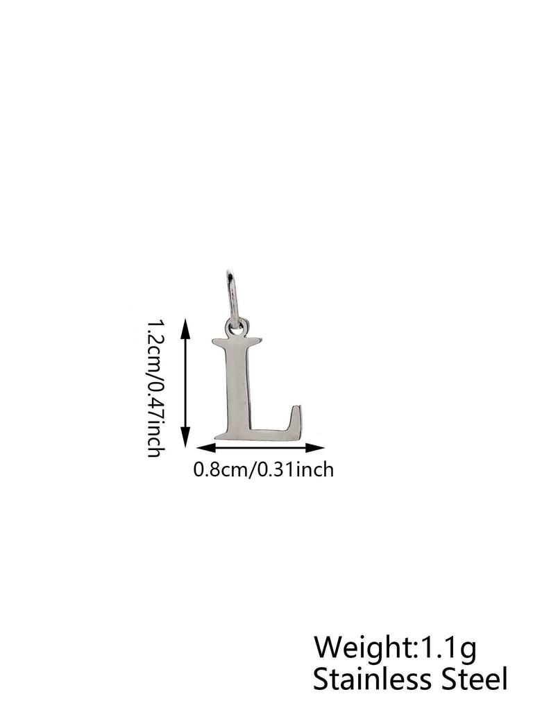 Small Luxury Initial Charm Pendant Set, DIY Letter Necklace Making Supplies, Fashionable Jewelry Parts