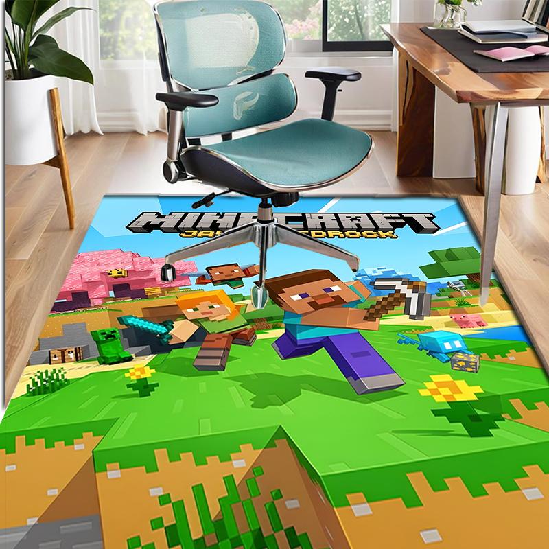 Gamer Pattern Rug, Indoor/Outdoor Mat, for Picnic, Gameroom, Bedroom, Office, Living Room, Home Decor Carpet, Birthday Gift