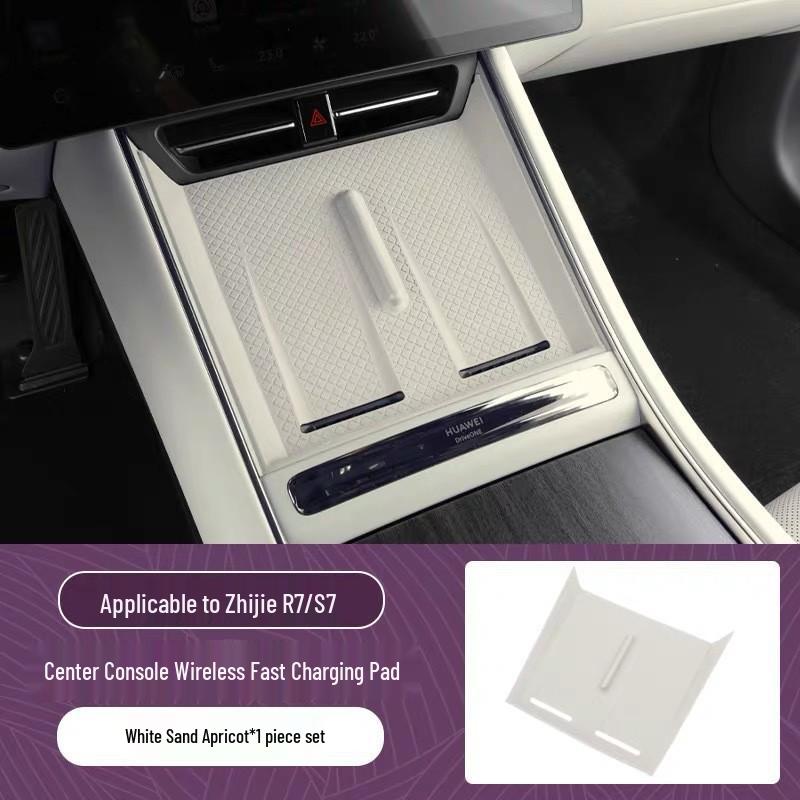 Zhiji R7 Console Wireless Charger Silicone Anti-slip Pad Car Interior Accessory
