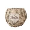 Handmade Rattan Woven Rustic Flower Basket