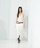 Monday Flow Lace Slit Skirt_White