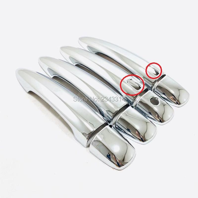 For Nissan Sentra ABS Chrome Carbon Car Door Handle Bowl Side Door Bowl Cover Trim Protectors Exterior Car Stying Accessory