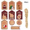 Themed Christmas Paper Gift Tags With Vintage Snowman For Festive Event Decor
