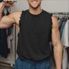 Summer Men O Neck Tassel Sleeveless Casual Loose Tank Tops
