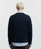 LENGAGEMENT Classic Cotton Round Neck Cable Knit [Navy]