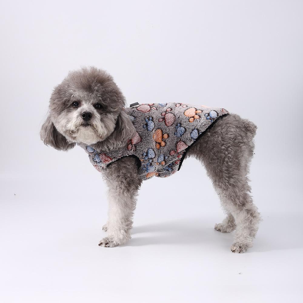 Leashable Dog Zipper Jacket - Cross-Border Sweater for Teddy, Bichon, Chihuahua - Autumn/Winter Pet Clothing