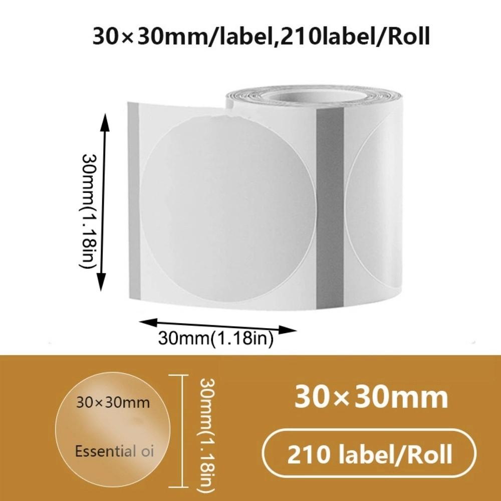 230Pcs Transparent Blank Label Sticker DIY Thermal Printing Paper Name Tag Sticker  Classroom