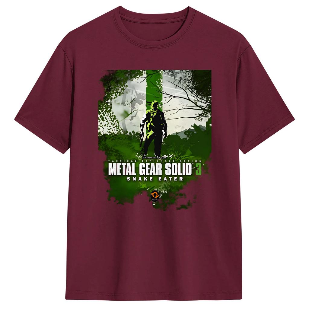 Mens Metal Gear Solid 3  Snake Eater T Shirts  100 Cotton Clothes Fun Short Sleeve Round Neck Tees Printed