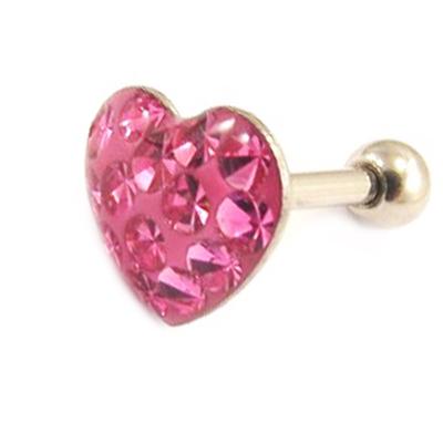 [L4481] - Micro barra 'Love' rosa (tragus)