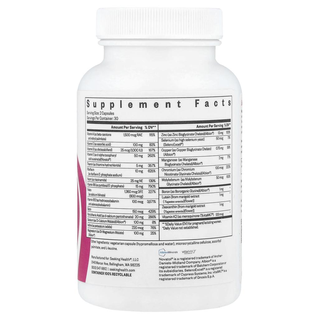 Prenatal Essentials Mf, Methyl Free, 60 Capsules