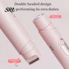 Wet Dry Electric Epilator Women Dual-Head Shaver, Rechargeable IPX7 Waterproof Bikini Trimmer, Hair Removal Tool for Face Body Underarms Legs Painless