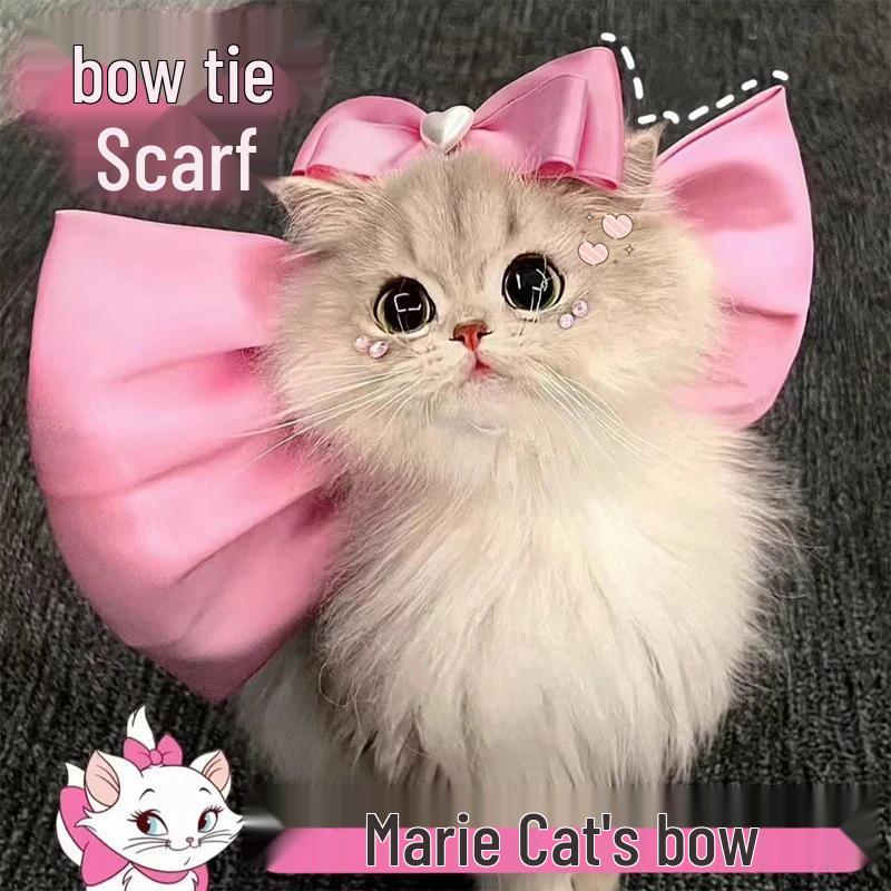 

Новое поступление: Кулон-снуд для кошки - Мари Кошка с бантом