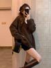 Cozy V-Neck Wool Pullover Sweater & Loose Mid-Length Skirt Set