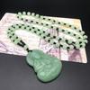 Guanyin Buddha Imitation Jade Pendant with Beaded Necklace