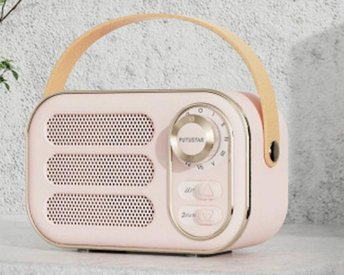 Boxă Bluetooth retro cu subwoofer, suport pentru telefon wireless, audio de înaltă calitate, radio convenabil cu alimentare solară