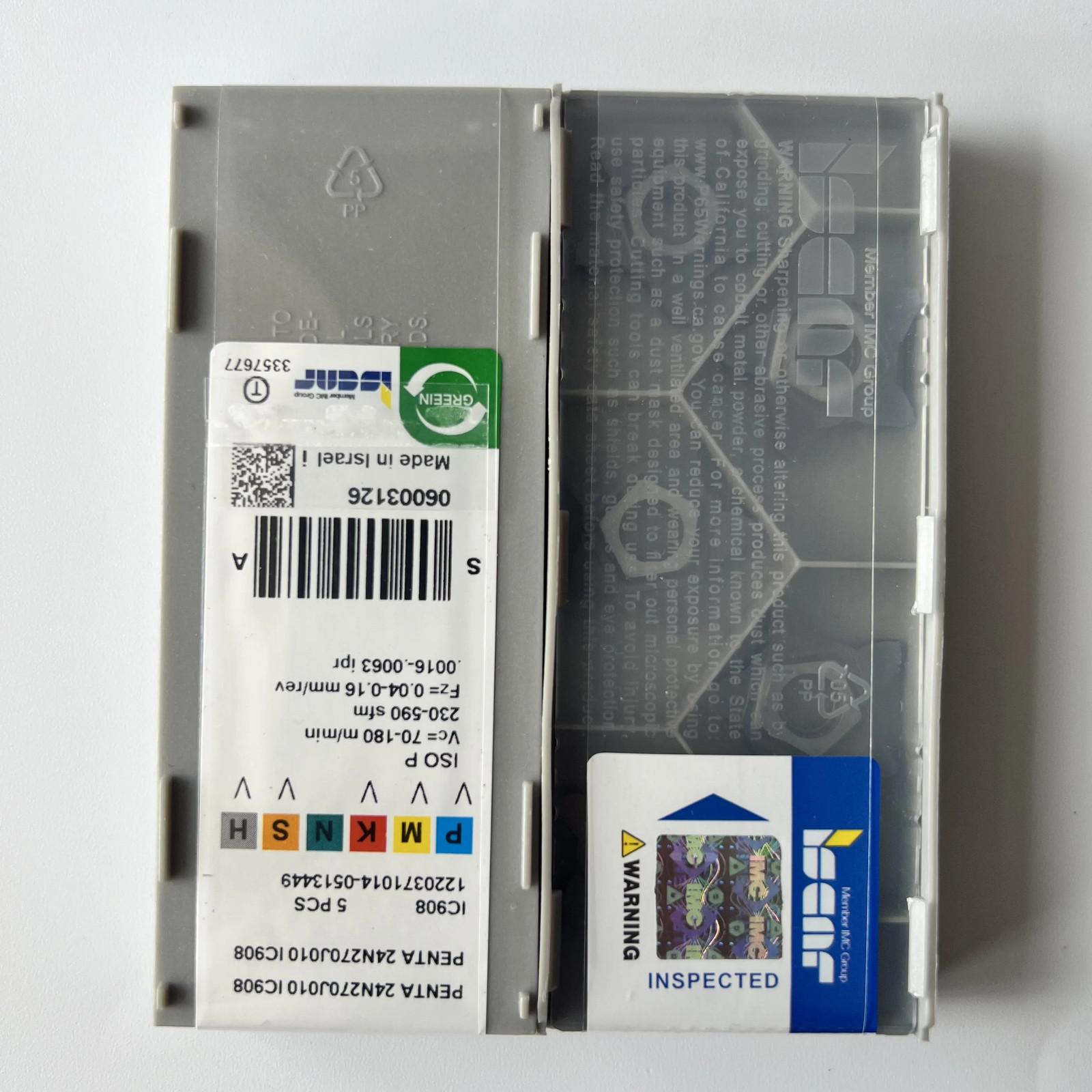 

ISCAR / PENTA24N270J010 IC908 / Industrial indexable Carbide Inserts 5 Pcs