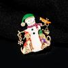 Halloween Snowman Christmas Corsage Drip Costume Accessories Brooch