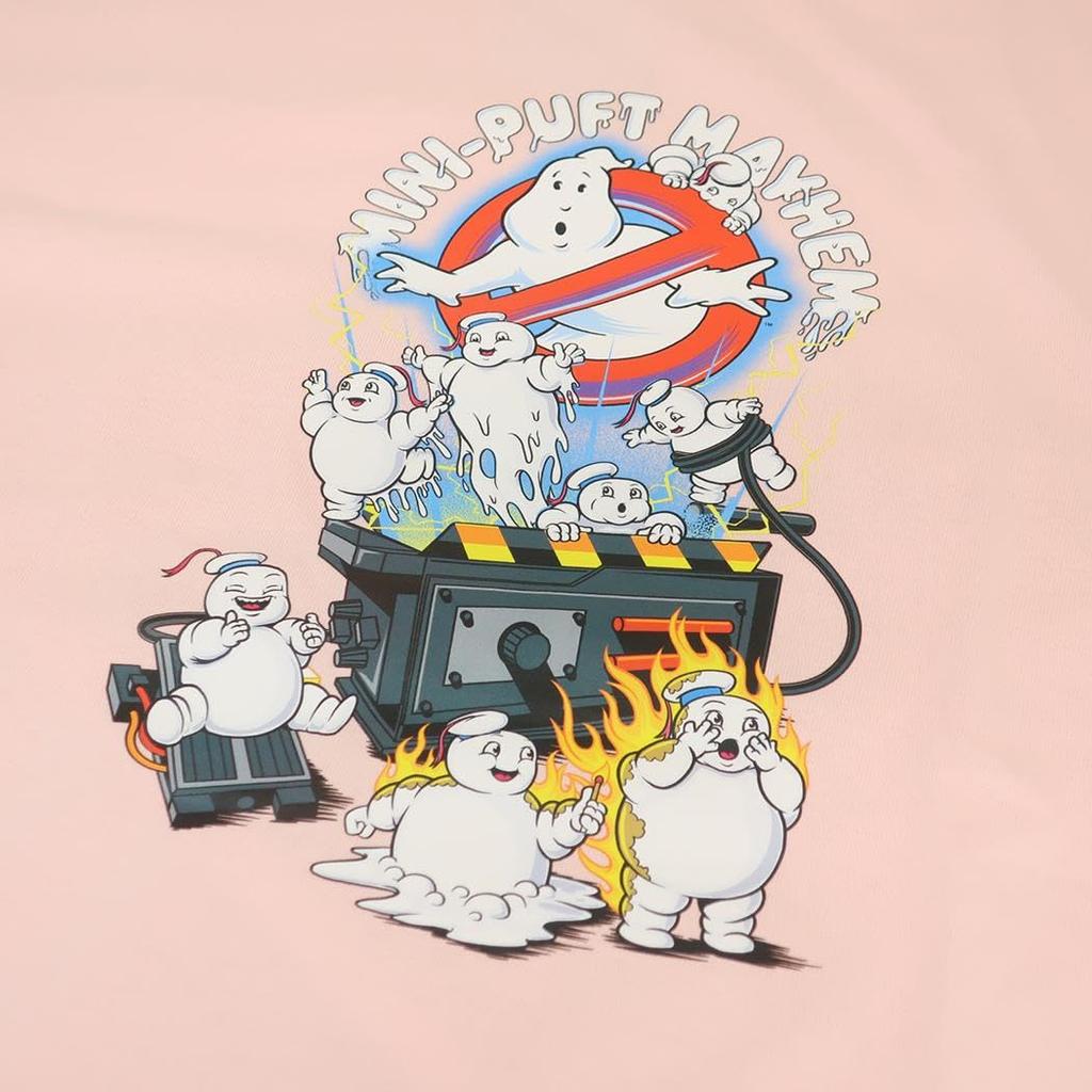 Small Planet Ghostbusters Mini Marshmallow XL Size T-shirt Man/Pink
