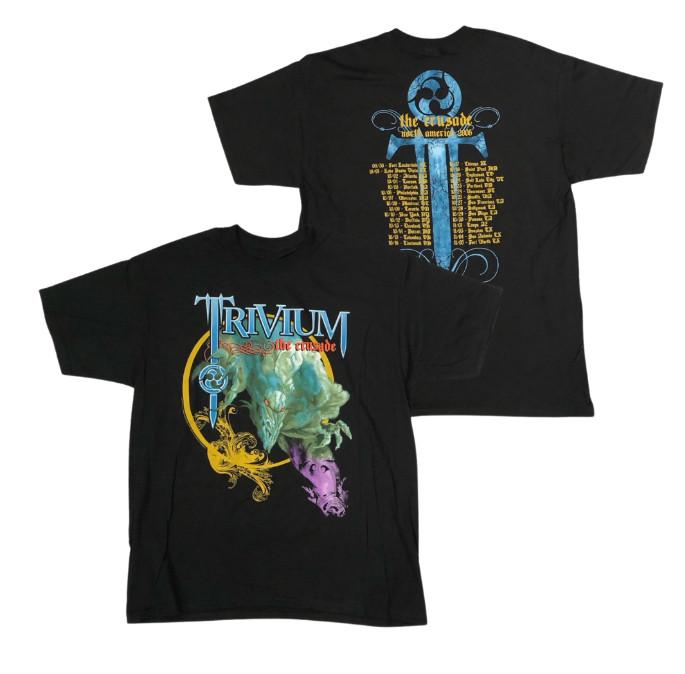 Trivium Crusade North American Tour 2006 TShirt  Rare Metal Band Graphic Tee Unisex T-Shirt XXL