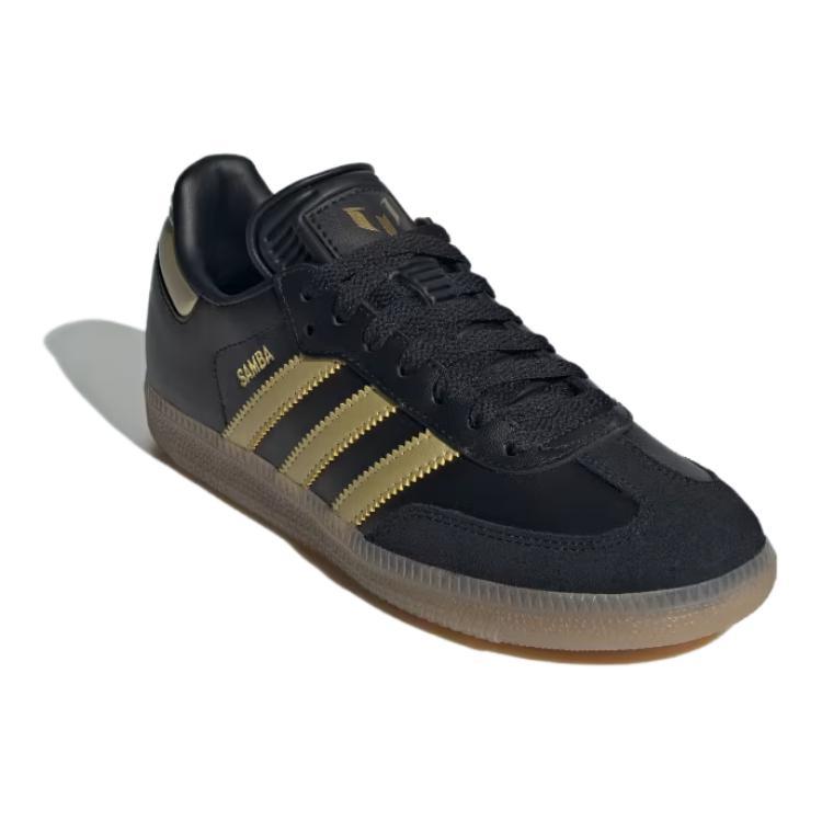 adidas Samba J 'Triunfo Dorado' (Unisex) Black / Gold Metallic / Gum Kids' Soccer Shoes JH5641