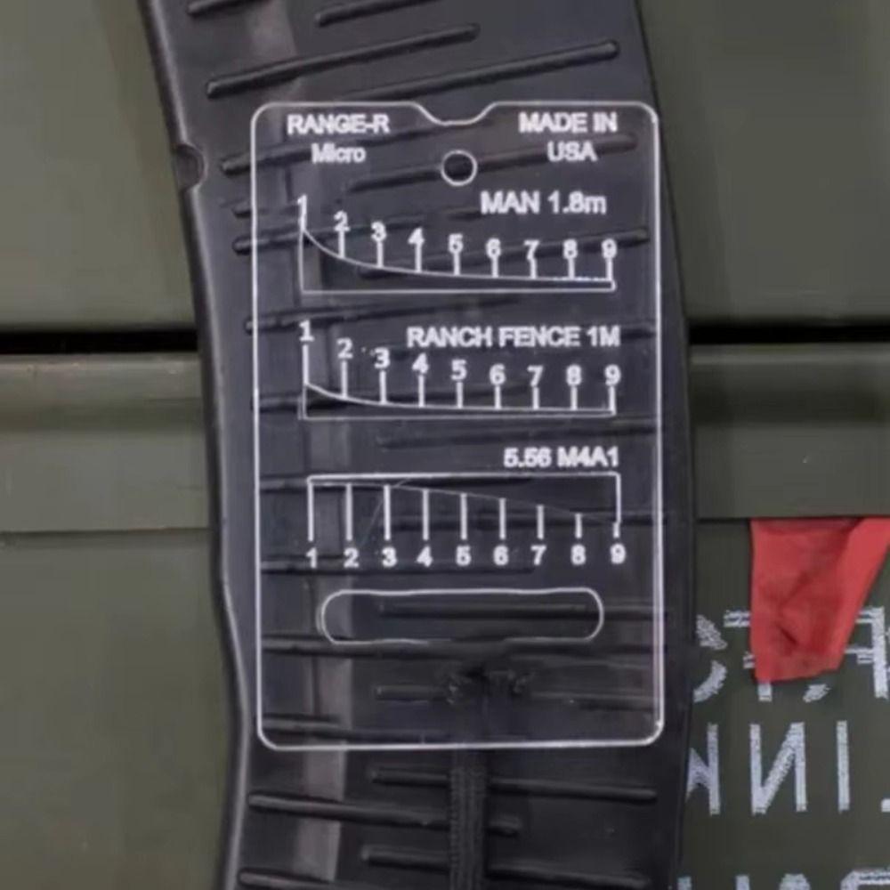 Hunting Ruler Range Finder Card Square Auxiliary Rangefinder for Outdoor Hunting Supplies