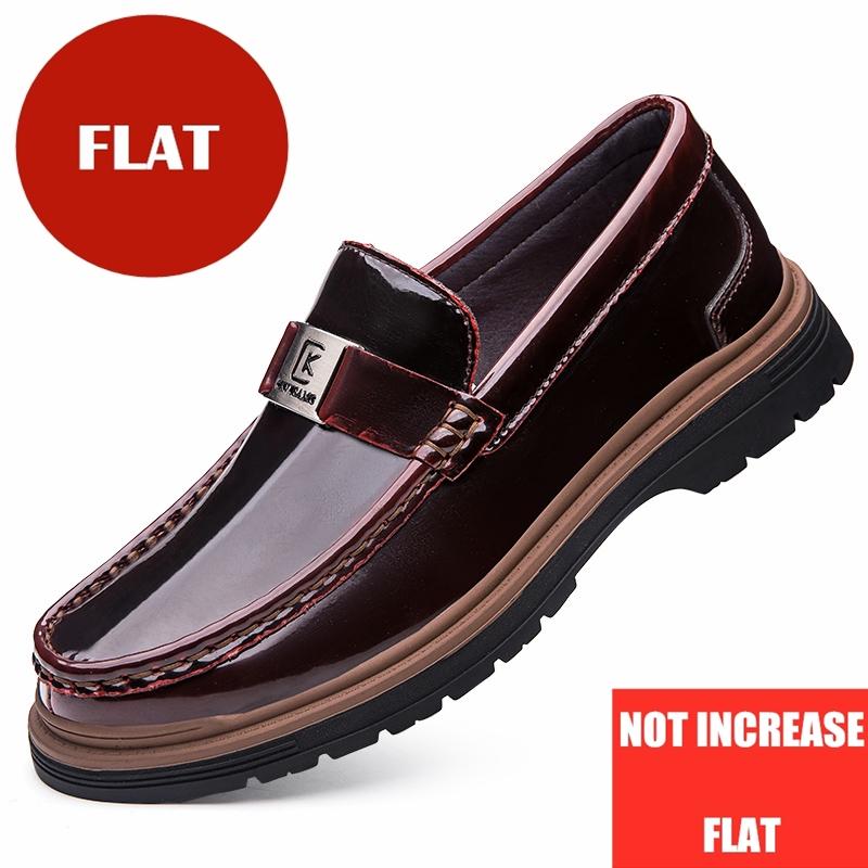 

Mens Elevator Shoes Invisible 5.5cm Height Increasing Loafers Genuine Leather Business Casual Work Dress Shoes Comfortable Lift 37