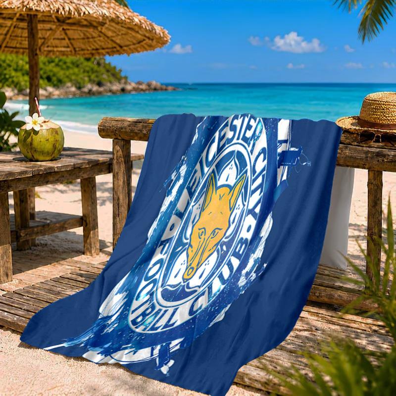 Leicester City Football Club Strandtuch Mikrofaser Strandtuch, Leicht und Schnelltrocknend, für Sommerreisen, Schwimmbad Fan Geburtstagsgeschenk
