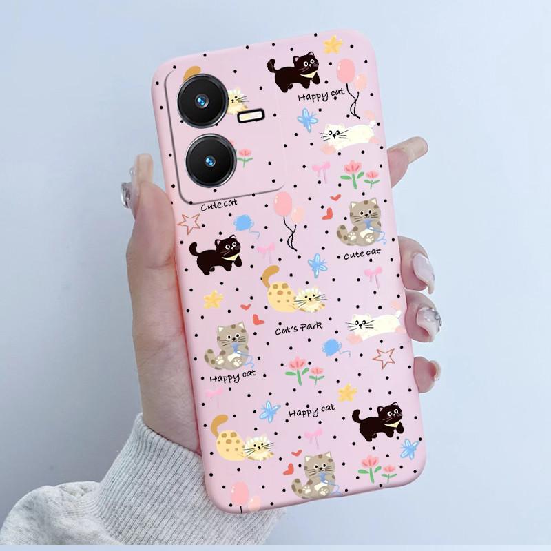 Case For Vivo Y22 Y22s Y35 Cute Astronaut Panda Soft TPU Silicone Phone Cover For vivoY22s Y 22s V2206 V2207 Y 35 V2205 Coque