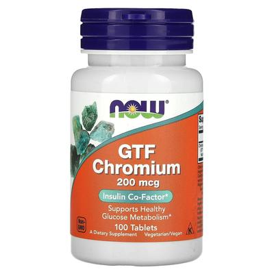 GTF Chromium 200mcg, 100 Tablets