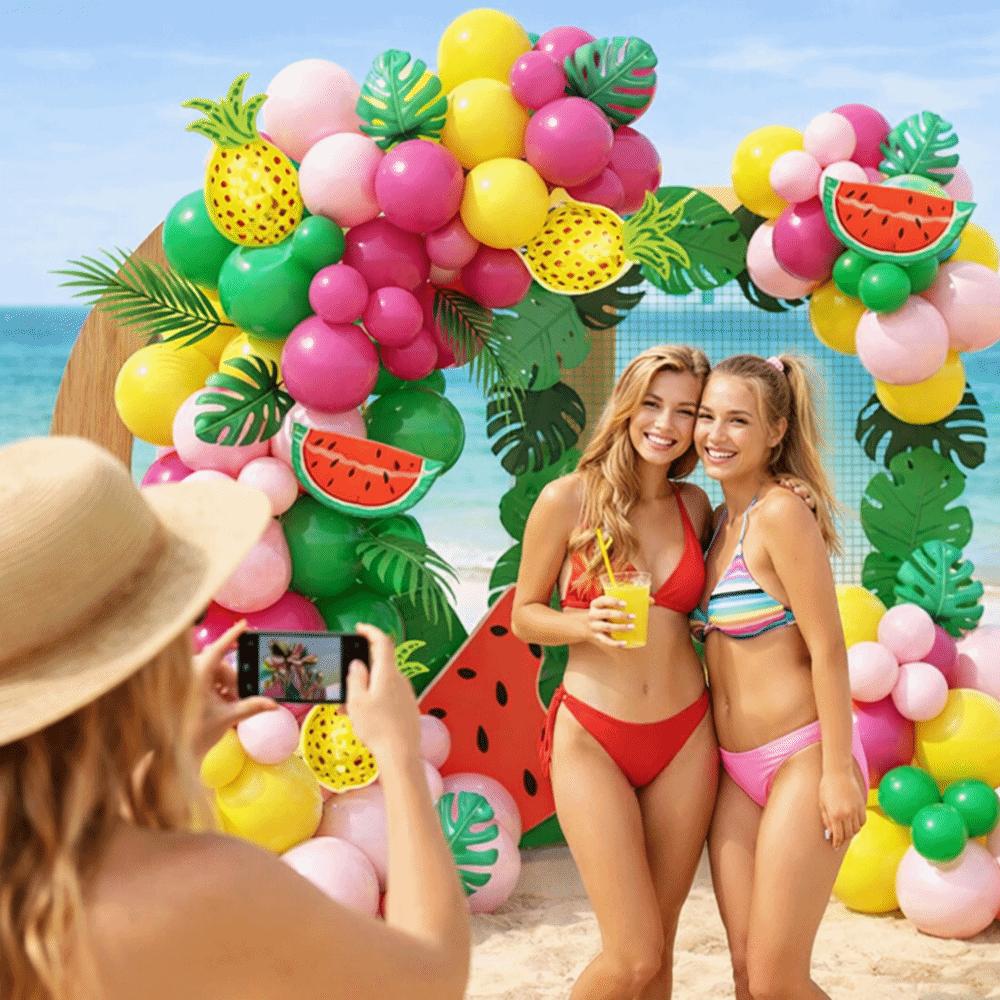 Fruit Theme Decorative Ballon Set Multicolor Party Balloons Creative Ballon Arch Kit  Gift