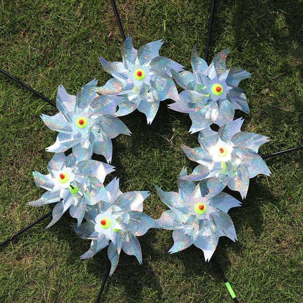 Weatherproof Bird Repeller Pinwheels Anti Birds Windmill Spinner  for Garden Protection