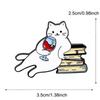 Cute Cat Red Wine Brooch Fun Backpack Accessories Casual Badge Accessories