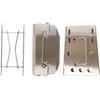 Uniflame Firewood Grill Solo Stick Turbo II Stainless Steel Stove for Campfire and Charcoal Solo Camping & (682999 & 632048) Cooking,