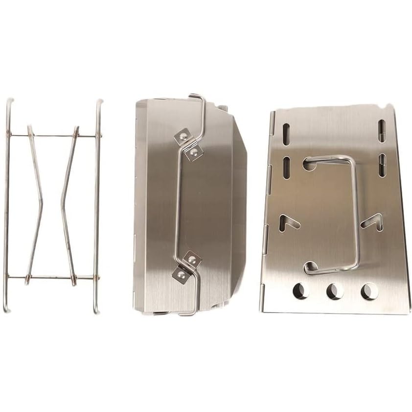 Uniflame Firewood Grill Solo Stick Turbo II Stainless Steel Stove for Campfire and Charcoal Solo Camping & (682999 & 632048) Cooking,
