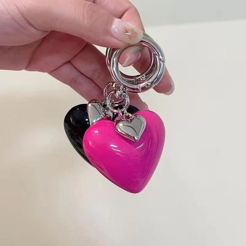Ins Cute Love Heart Pendant Phone Charm Strap for Iphone Samsung Accessrioes Bag Keyring Woman Chain Hanging Rope Cord Lanyard