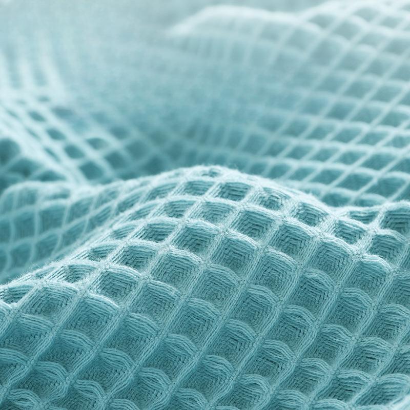 Antibacterial Pure Cotton Towel Bath Towel Waffle with Suspended Rope Gauze Three-piece Set of Cotton Bath Towel Absorb Water