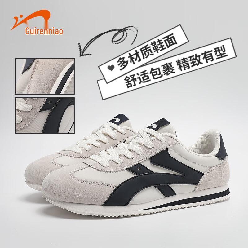 Guirenniao Men s 2025 Summer Retro Lightweight Casual Shoes EU 42