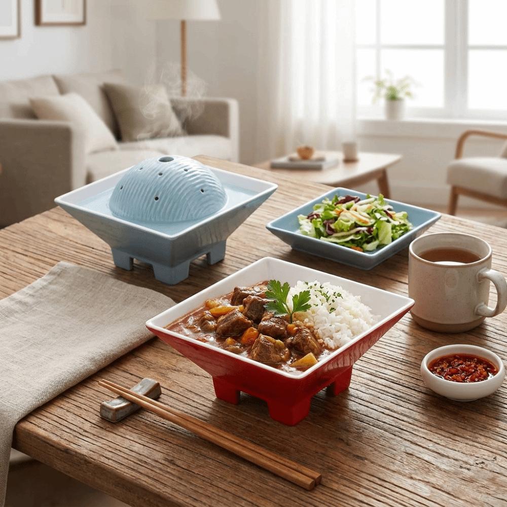 Japanese Style Seafood Platter Melamine Drop-Resistant Salmon Display Plate High Temperature Resistance Fat Cow Plate