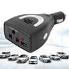 75W DC12V to AC 220V Car Power Inverter Converter USB Charger Adapter