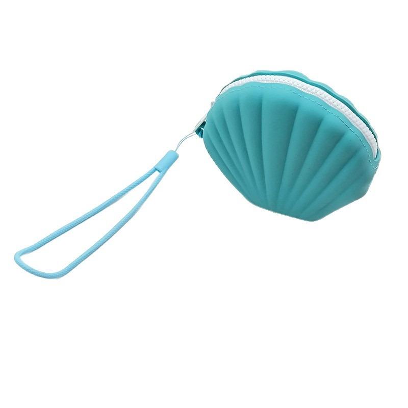 New Silicone Coin Purse Creative Shell Storage Bag Multifunctional Lipstick Cosmetic Storage Bag Children's Coin Purse