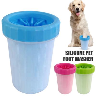 Pet Paw Cleaner Cup Silicone Paw Cleaning Bucket Portable Dog Paw Washer Pet Muddy Foot Cleaning Tool for Cats Dogs