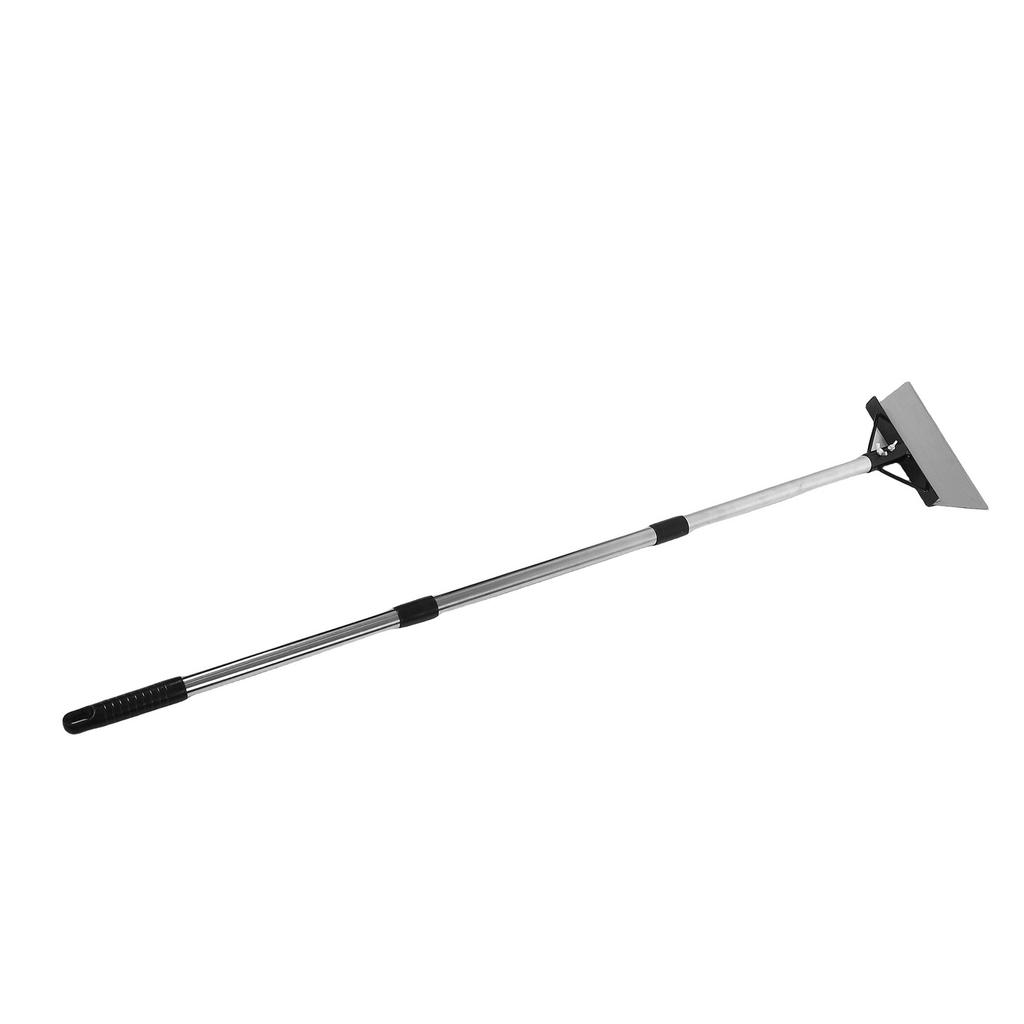 Multifunctional Garden Cleaning Shovel Heavy Duty Steel Flat Shovel with Adjustable Handle Floor Scraper Outdoor Spade Tool for Weeding Ice Removal